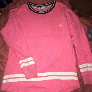 Pink crew neck